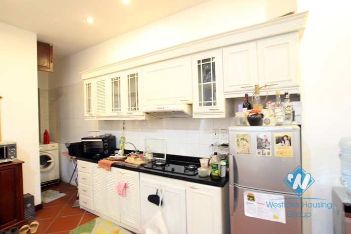 Lake view one bedroom for lease in Truc Bach area, quiet location